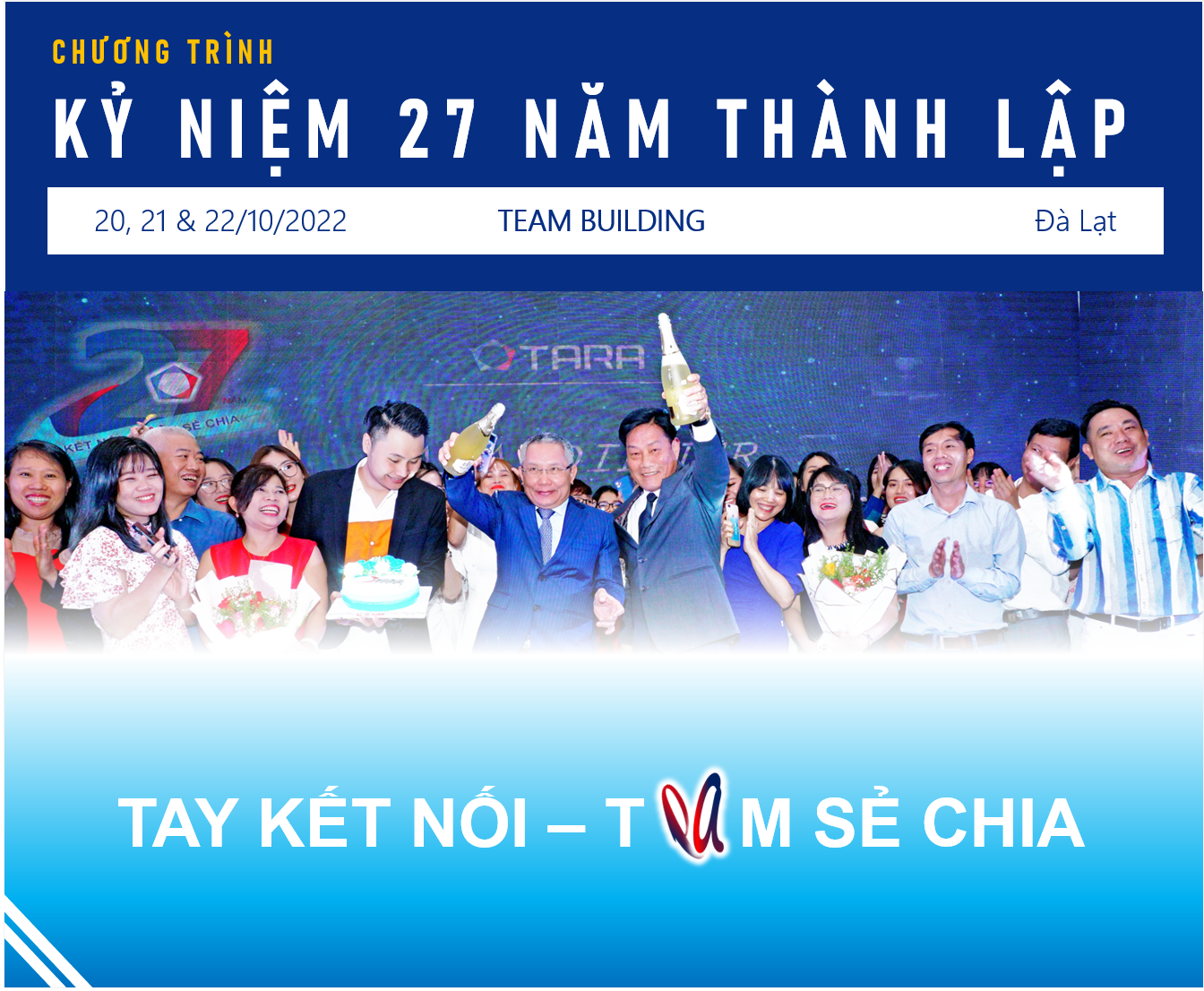 KỶ NIỆM 27 NĂM THÀNH LẬP CÔNG TY (21/10/1995 - 21/10/2022)